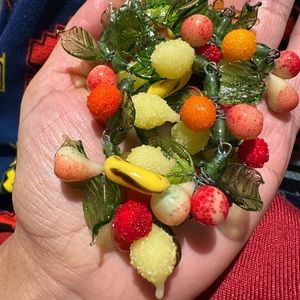 Venetian Glass Tutti Fruity  Glass Necklace